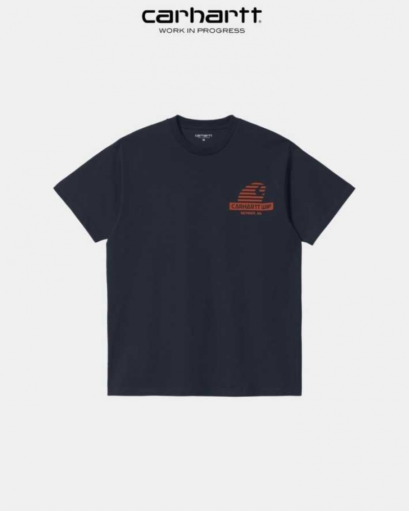 Carhartt Wip Mechanic T-Shirt Dark Navy | TH0002260