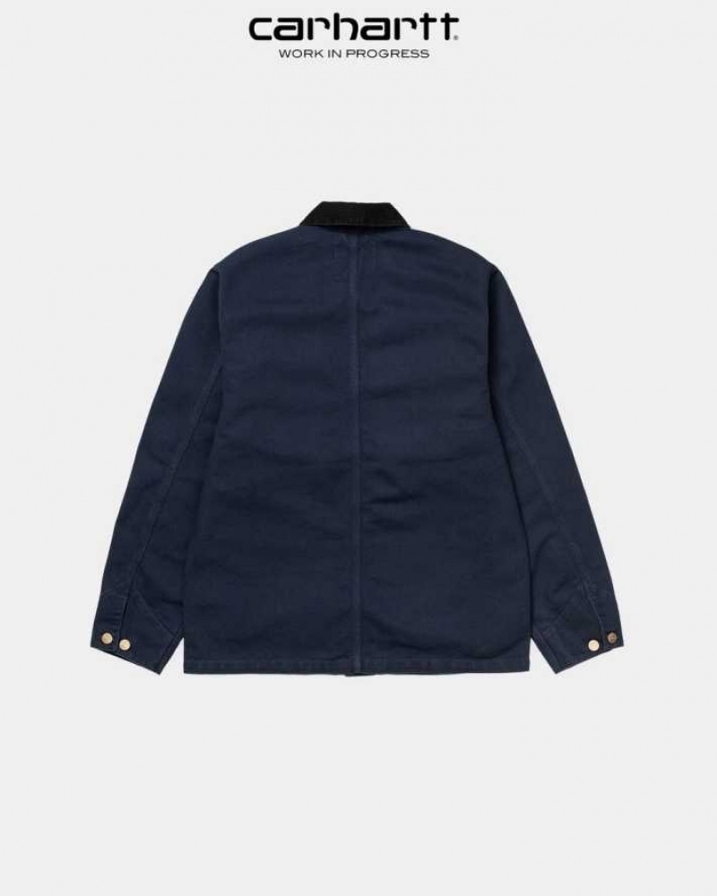 Carhartt Wip Michigan Chore Coat (Spring) Dark Navy | TH0000947