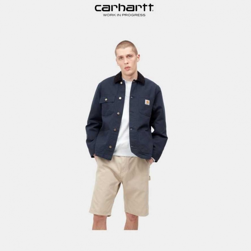 Carhartt Wip Michigan Chore Coat (Spring) Dark Navy | TH0000947