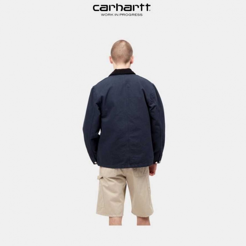 Carhartt Wip Michigan Chore Coat (Spring) Dark Navy | TH0000947