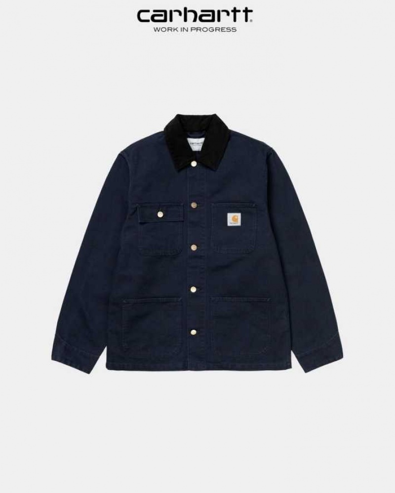 Carhartt Wip Michigan Chore Coat (Spring) Dark Navy | TH0000947