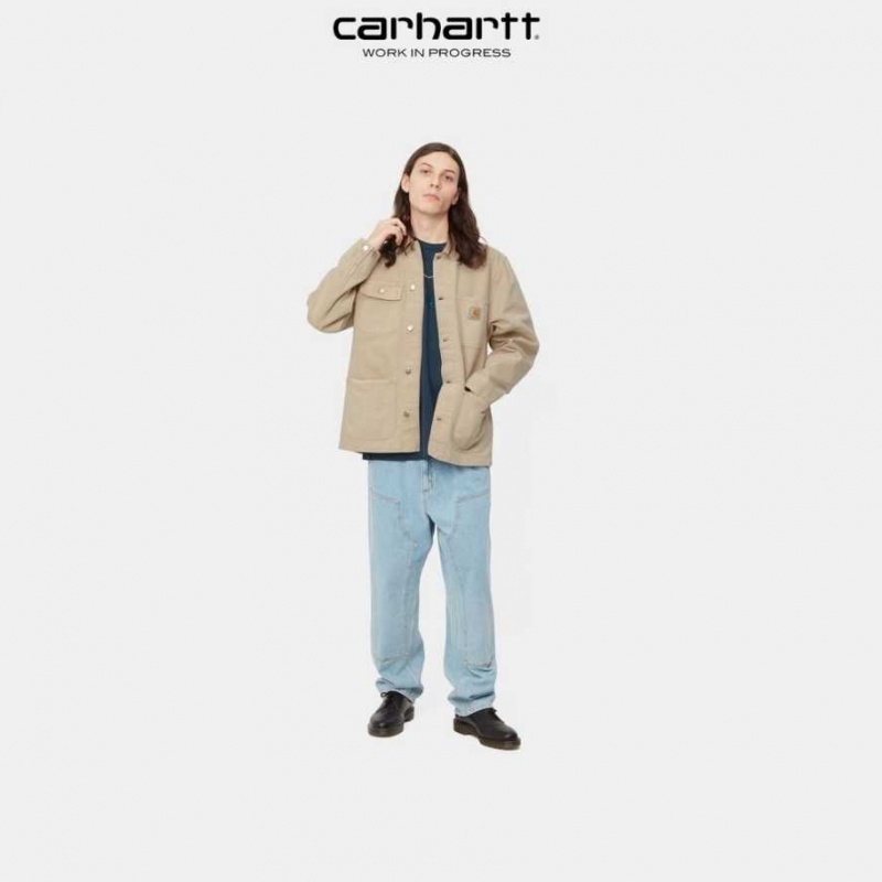 Carhartt Wip Michigan Chore Coat (Spring) Dusty Hamilton Brown (faded) | TH0000948