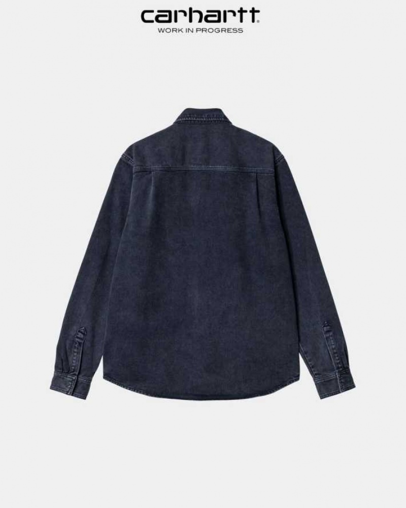 Carhartt Wip Monterey Shirt Jacket Dark Navy | TH0001772