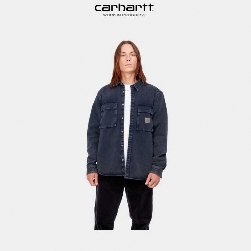 Carhartt Wip Monterey Shirt Jacket Dark Navy | TH0001772