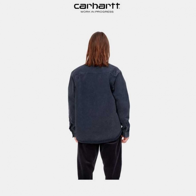 Carhartt Wip Monterey Shirt Jacket Dark Navy | TH0001772