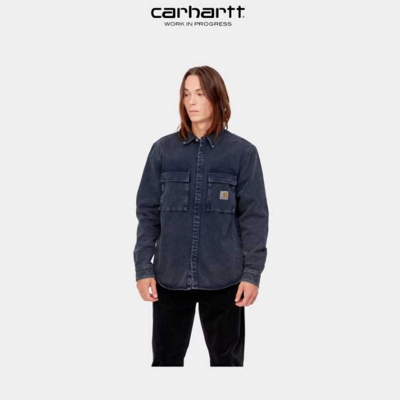 Carhartt Wip Monterey Shirt Jacket Dark Navy | TH0001772