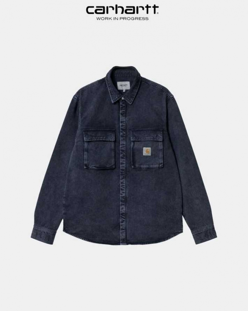 Carhartt Wip Monterey Shirt Jacket Dark Navy | TH0001772