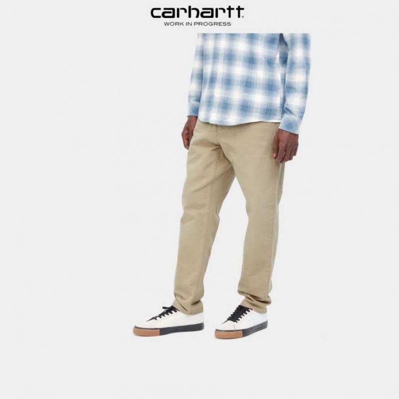 Carhartt Wip Newel Pant Ammonite (aged canvas) | TH0001456