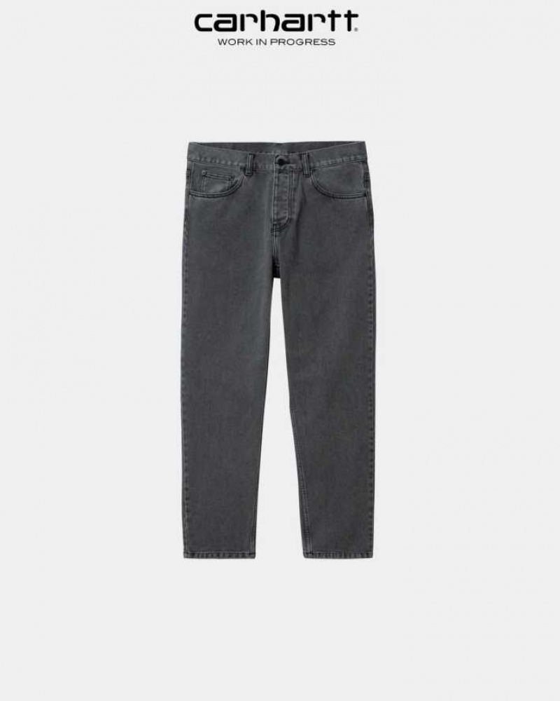 Carhartt Wip Newel Pant Black (stone bleached) | TH0001453