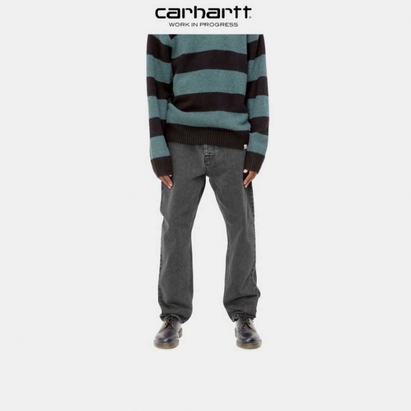 Carhartt Wip Newel Pant Black (stone bleached) | TH0001453