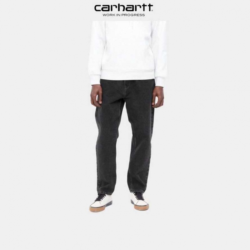 Carhartt Wip Newel Pant Black (stone washed) | TH0001454