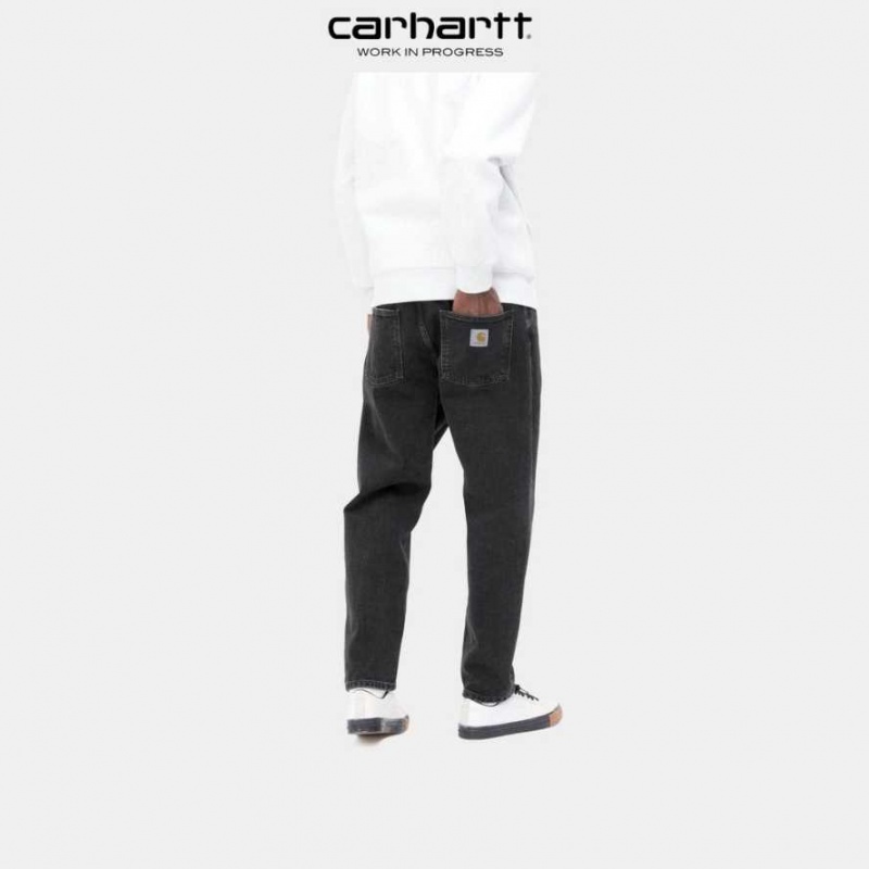 Carhartt Wip Newel Pant Black (stone washed) | TH0001454