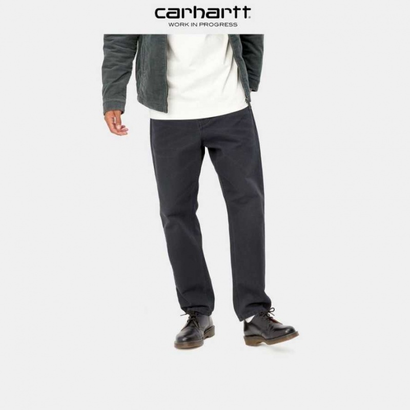 Carhartt Wip Newel Pant Soot (aged canvas) | TH0001455