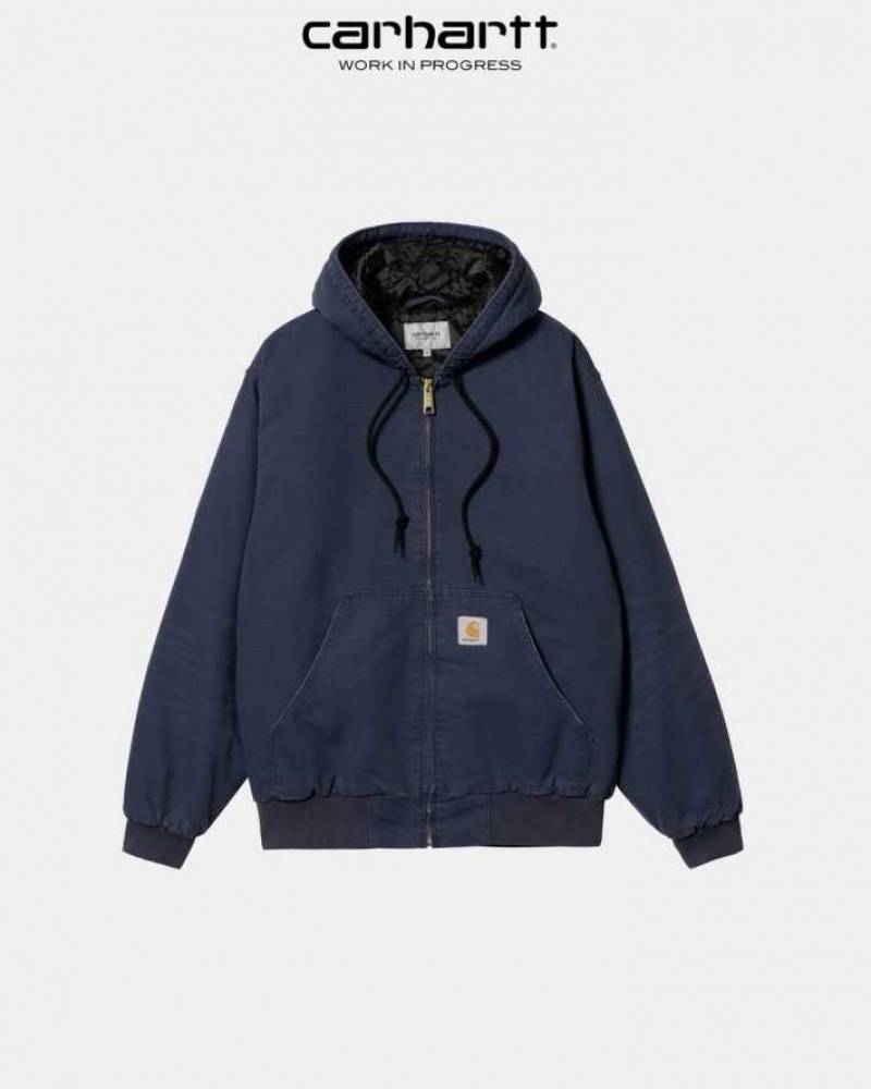 Carhartt Wip OG Active Jacket (Winter) Enzian (aged canvas) | TH0000099