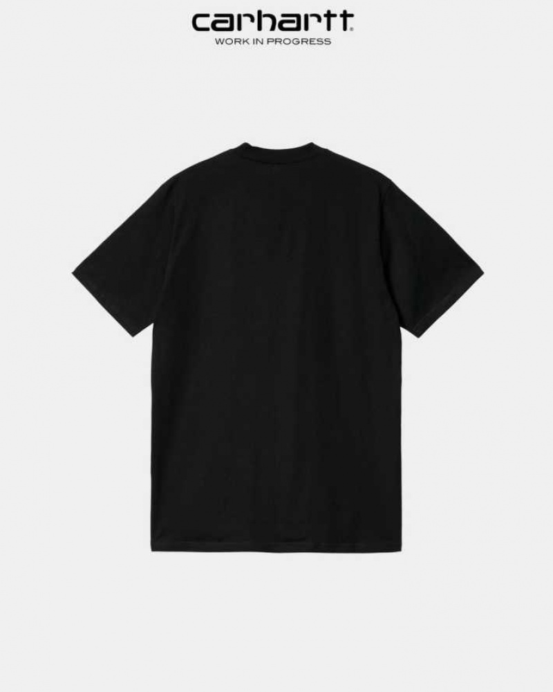 Carhartt Wip Piece Of Work T-Shirt Black | TH0002287