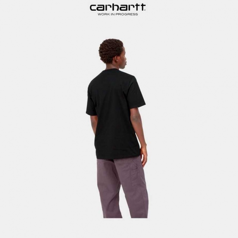 Carhartt Wip Piece Of Work T-Shirt Black | TH0002287