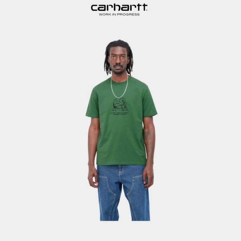 Carhartt Wip Piece Of Work T-Shirt Bonsai | TH0002285