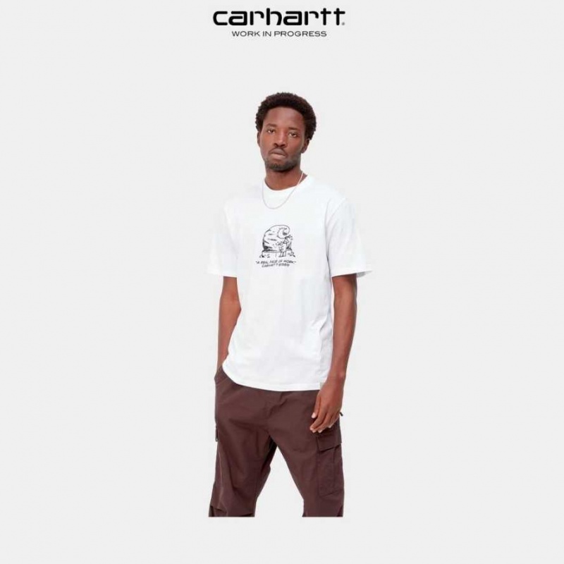 Carhartt Wip Piece Of Work T-Shirt White | TH0002288