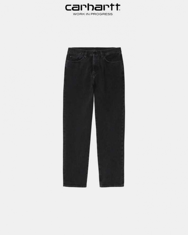 Carhartt Wip Pontiac Pant Black (stone washed) | TH0001486