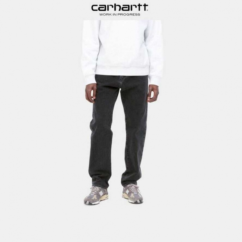 Carhartt Wip Pontiac Pant Black (stone washed) | TH0001486