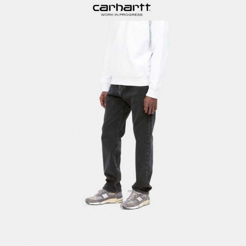 Carhartt Wip Pontiac Pant Black (stone washed) | TH0001486