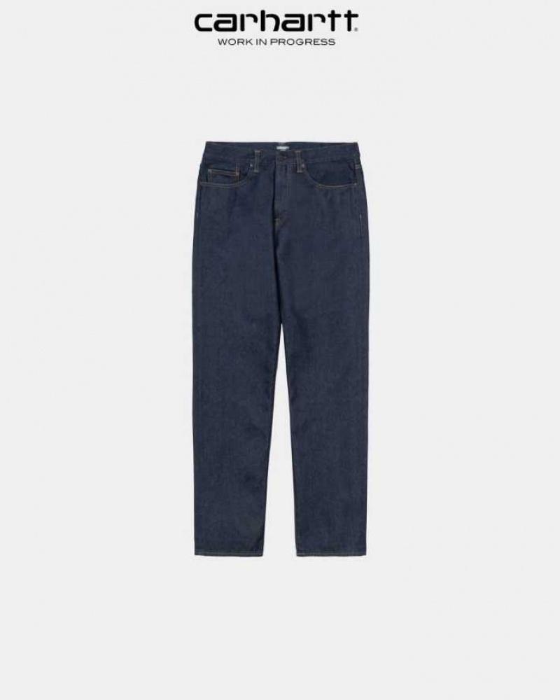 Carhartt Wip Pontiac Pant Blue (one wash) | TH0001485