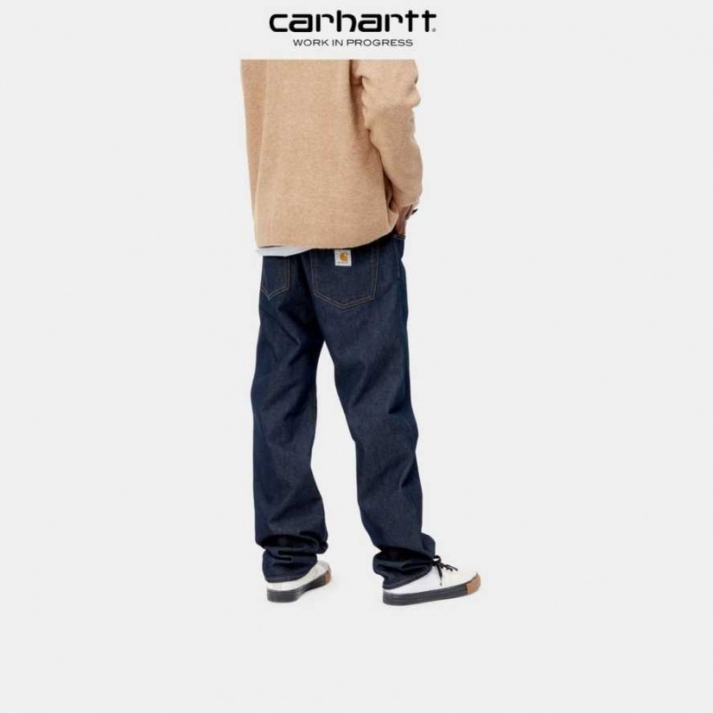 Carhartt Wip Pontiac Pant Blue (one wash) | TH0001485