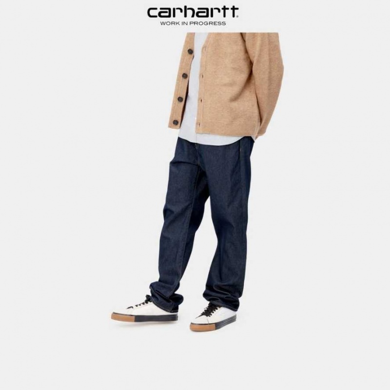 Carhartt Wip Pontiac Pant Blue (one wash) | TH0001485