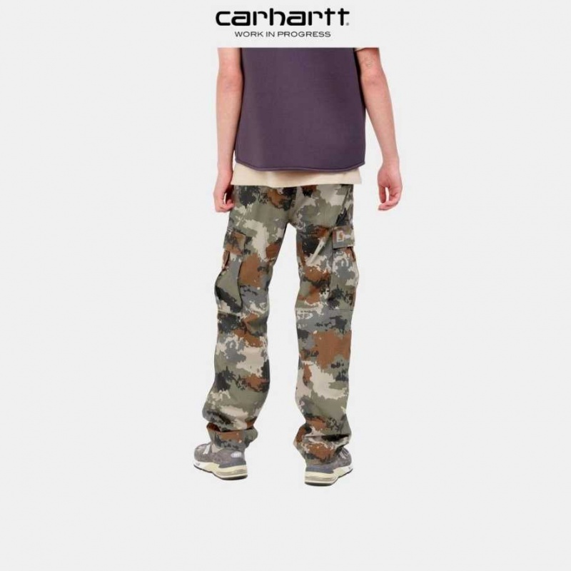 Carhartt Wip Regular Cargo Pant Woodland Trail Print | TH0001498