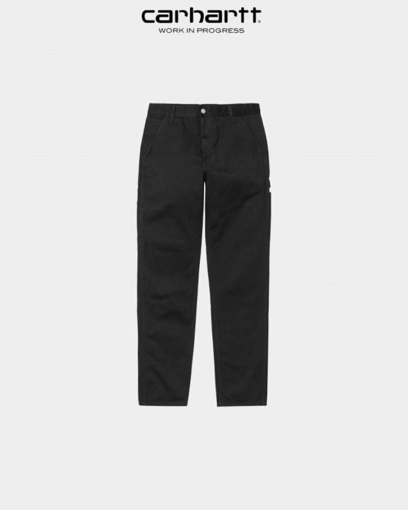 Carhartt Wip Ruck Single Knee Pant - Millington Twill Black | TH0001504