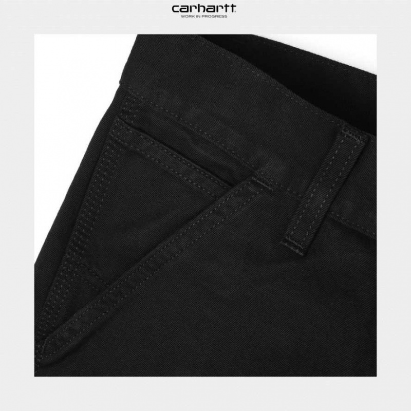 Carhartt Wip Ruck Single Knee Pant - Millington Twill Black | TH0001504