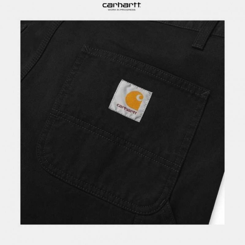 Carhartt Wip Ruck Single Knee Pant - Millington Twill Black | TH0001504