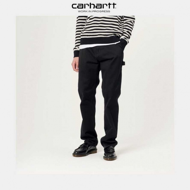 Carhartt Wip Ruck Single Knee Pant - Millington Twill Black | TH0001504