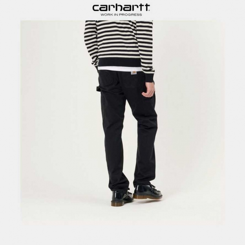 Carhartt Wip Ruck Single Knee Pant - Millington Twill Black | TH0001504