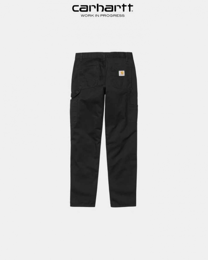 Carhartt Wip Ruck Single Knee Pant - Millington Twill Black | TH0001504