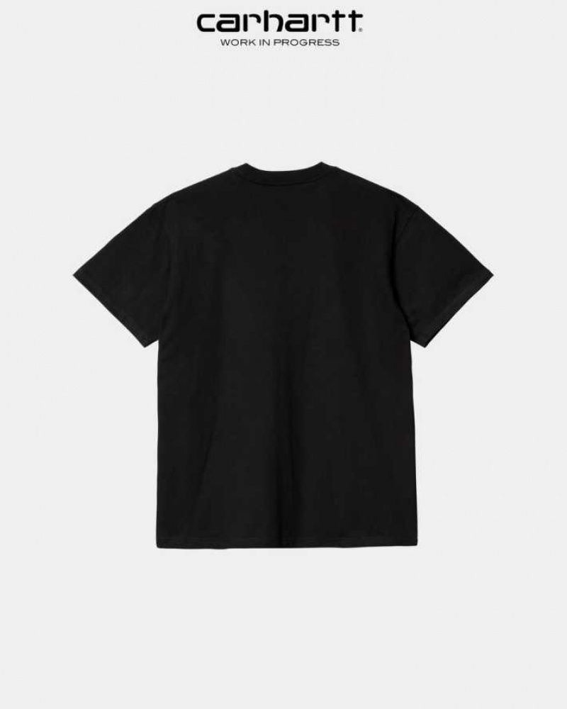 Carhartt Wip Scrawl Script T-Shirt Black | TH0002319