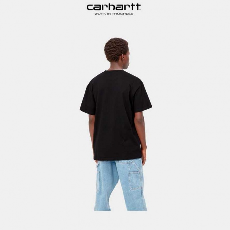 Carhartt Wip Scrawl Script T-Shirt Black | TH0002319