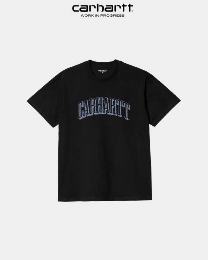 Carhartt Wip Scrawl Script T-Shirt Black | TH0002319