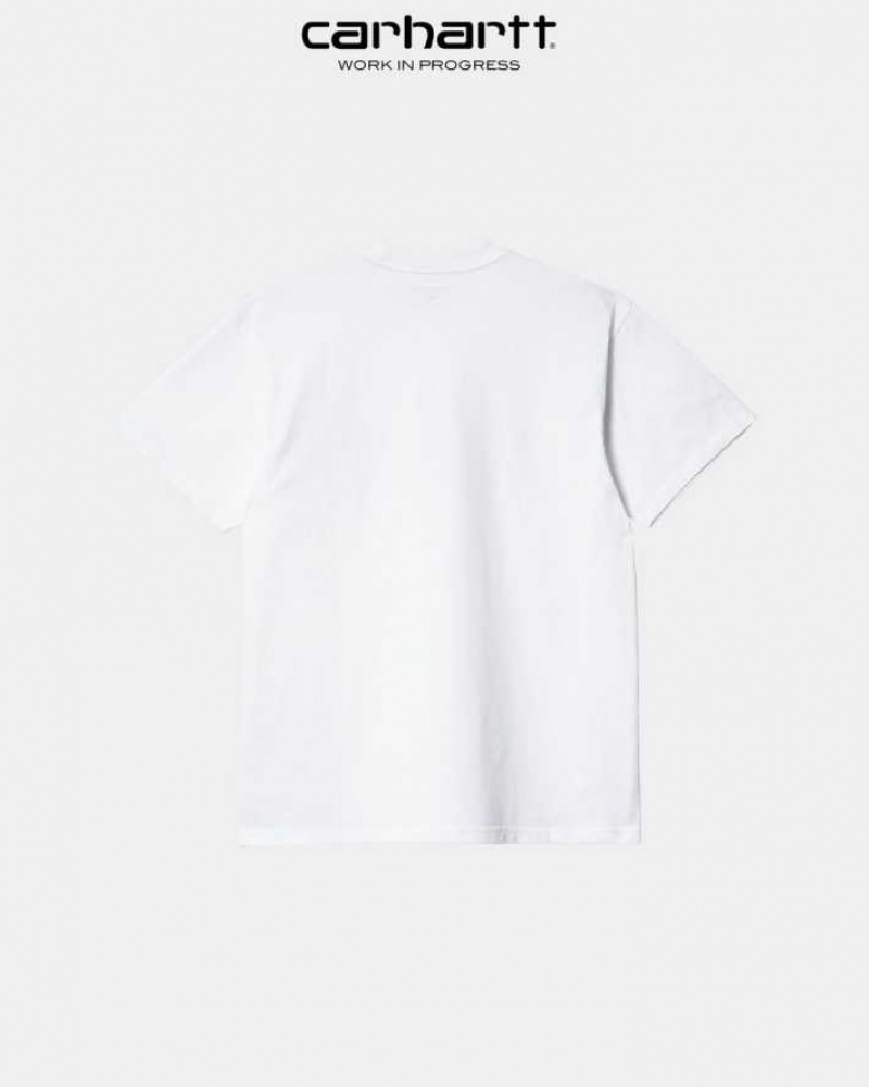 Carhartt Wip Scrawl Script T-Shirt White | TH0002320