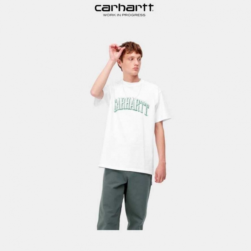 Carhartt Wip Scrawl Script T-Shirt White | TH0002320