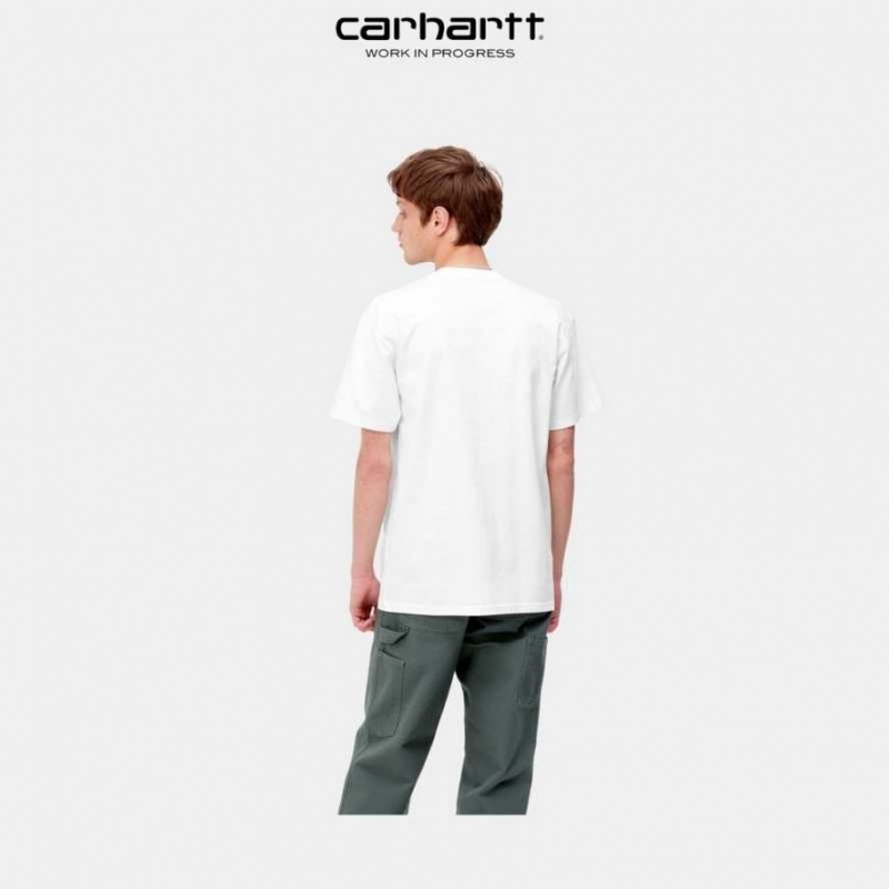 Carhartt Wip Scrawl Script T-Shirt White | TH0002320