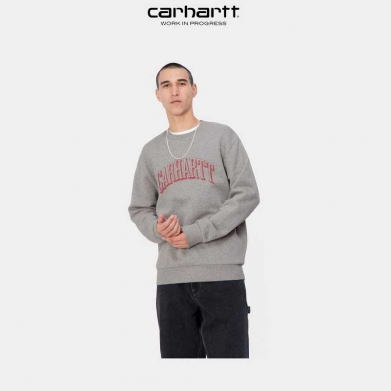 Carhartt Wip Scrawl Sweatshirt Grey Heather | TH0000367