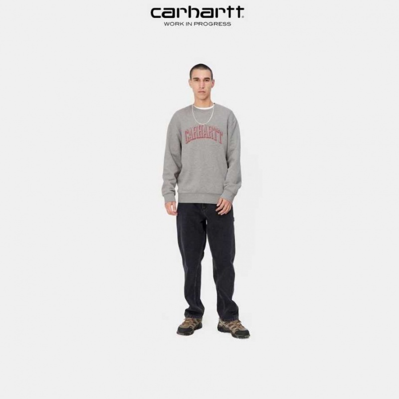 Carhartt Wip Scrawl Sweatshirt Grey Heather | TH0000367