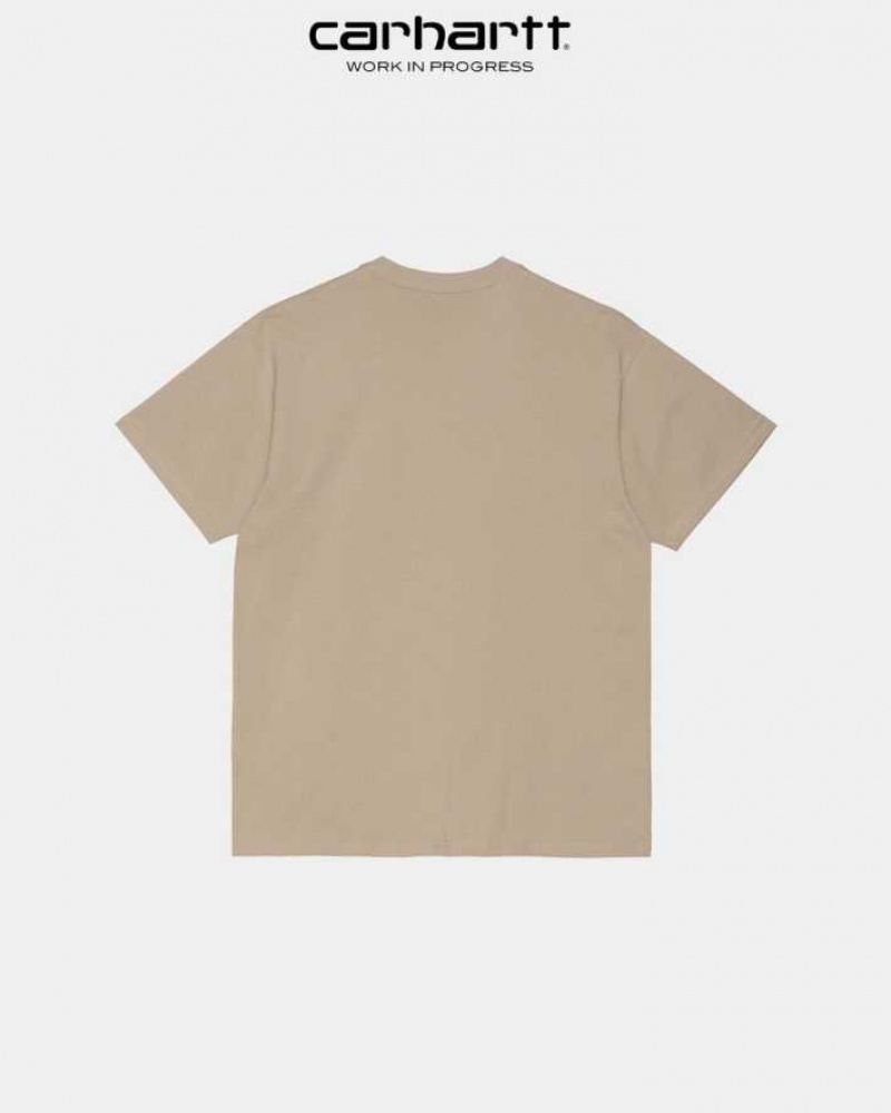 Carhartt Wip Script Embroidery T-Shirt Wall | TH0002324