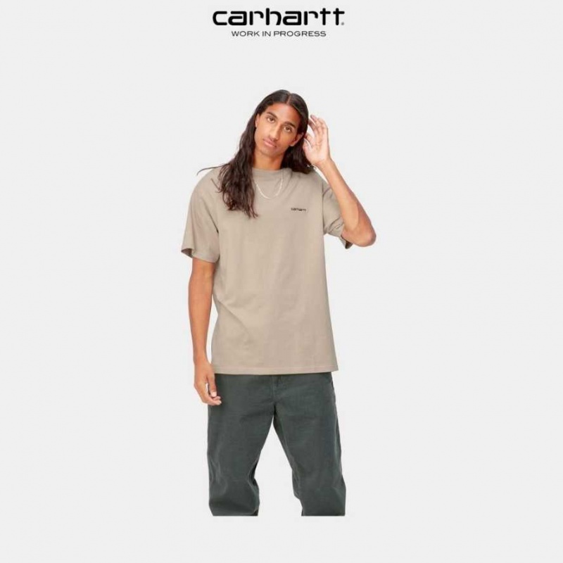 Carhartt Wip Script Embroidery T-Shirt Wall | TH0002324