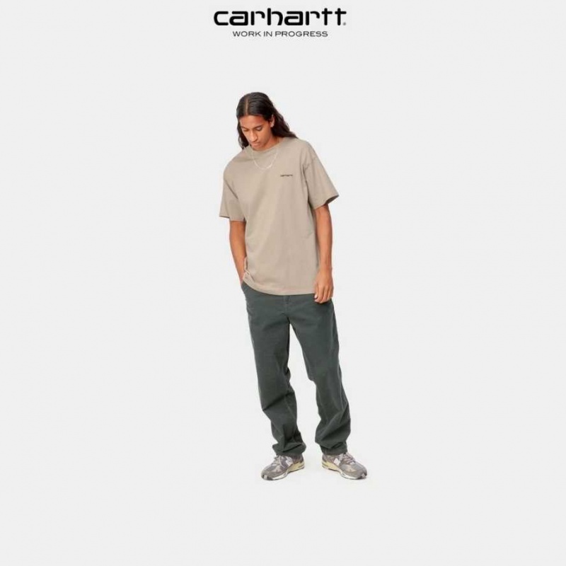 Carhartt Wip Script Embroidery T-Shirt Wall | TH0002324