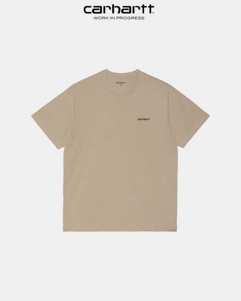 Carhartt Wip Script Embroidery T-Shirt Wall | TH0002324