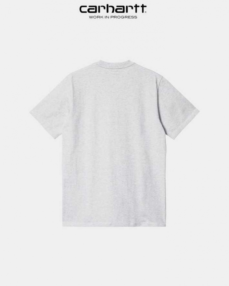 Carhartt Wip Script T-Shirt Ash Heather | TH0002329