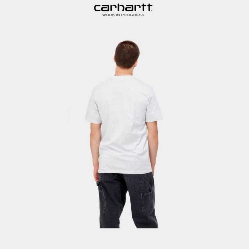 Carhartt Wip Script T-Shirt Ash Heather | TH0002329