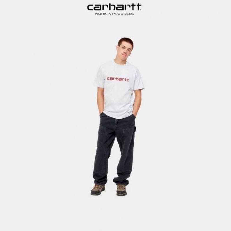 Carhartt Wip Script T-Shirt Ash Heather | TH0002329